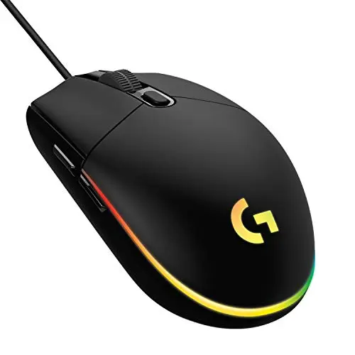 Logitech G203 Gaming-Maus - LIGHTSYNC RGB, 6 Tasten, 8000 DPI, leicht, Schwarz