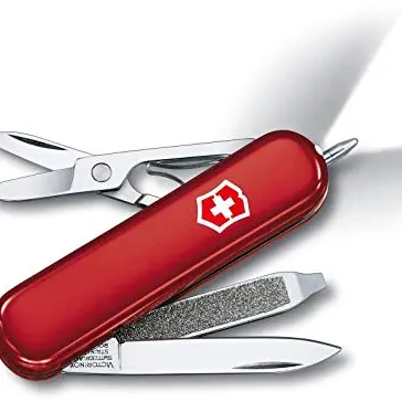 Victorinox Schweizer Taschenmesser Signature Lite, kompaktes Multitool, 7 Funktionen, Rot