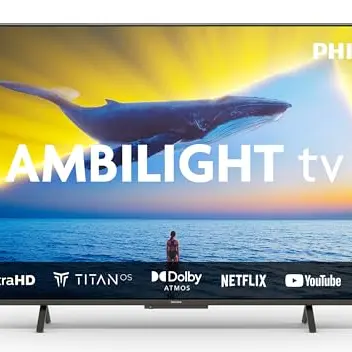 Philips Ambilight 43PUS8109 43-Zoll 4K Smart TV mit Dolby Atmos und Sprachsteuerung