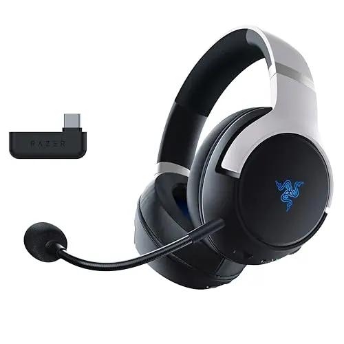 Razer Kaira Pro - Dual Wireless PS5 Headset mit HyperSense und RGB Chroma - Schwarz-Weiß