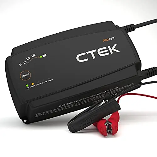 CTEK PRO25S 25A Batterieladegerät 12V - Ladegerät für Auto und LKW mit Rekonditionierungsmodus