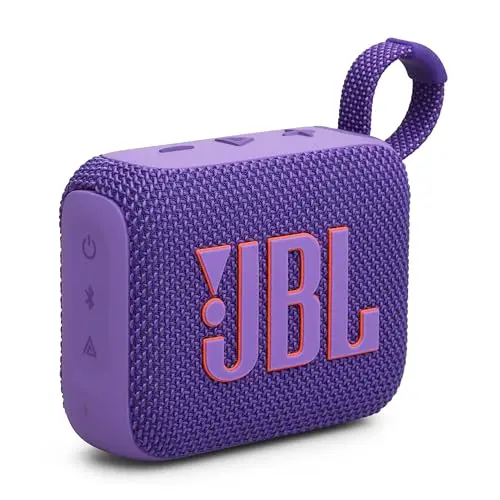 JBL Go 4 Lila Tragbarer Bluetooth-Lautsprecher mit JBL Sound, Bass, Wasser- und Staubfest, 7 Std. Laufzeit