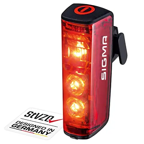 SIGMA Blaze LED Fahrradrücklicht mit Bremslicht, Akkubetrieben, StVZO zugelassen