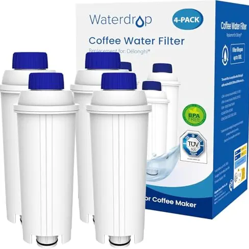 Waterdrop Kaffeefilter kompatibel mit De'Longhi® Magnifica® S, Eletta® Explorer, Dinamica® und ECAM-Series (4 Stück)
