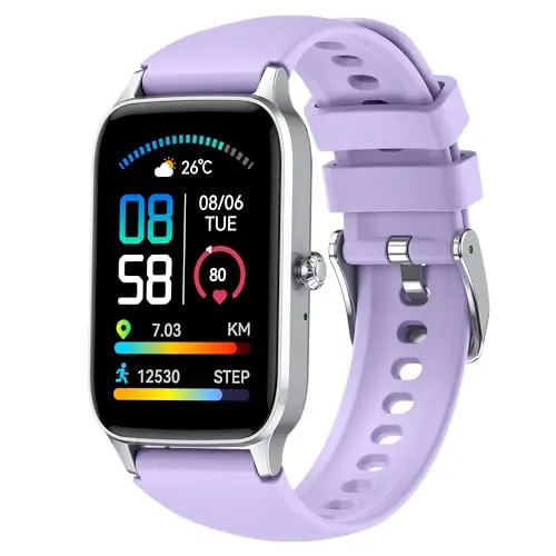 Dyurwa Smart Watch - Waterproof Fitness Tracker for Men & Women with Heart Rate & Sleep Monitor