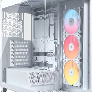 CORSAIR Frame 4500X RS-R ARGB Weiß Mid-Tower PC-Gehäuse mit RGB Lüftern und robustem Design