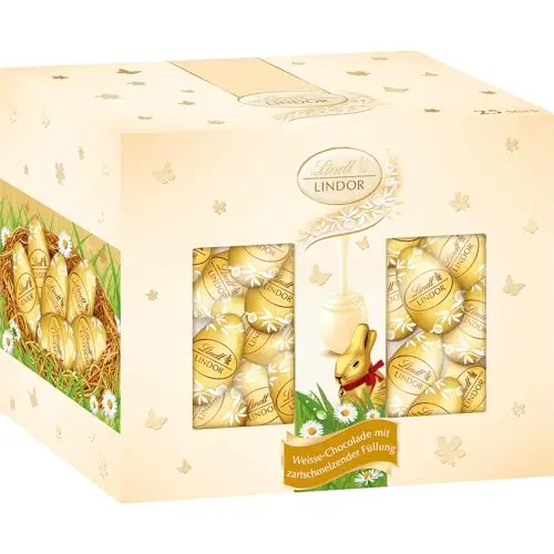 LINDOR Weiße Schokolade Eier C+C 12er Pack