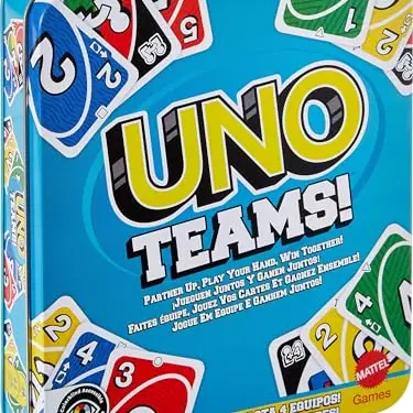 Mattel Games UNO Teams – Kartenspiel für Kinder und Erwachsene, perfekt für Partys und Familienabende