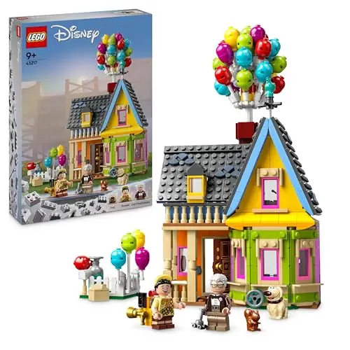 LEGO Disney Pixar Carls Haus aus „Oben“, Spielzeug mit Carl, Russell und Dug, Geschenkidee für jeden