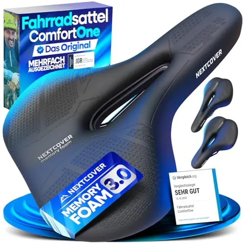 NEXTCOVER® Fahrradsattel - Ergonomisch und bequem für Damen & Herren mit Memory-Foam