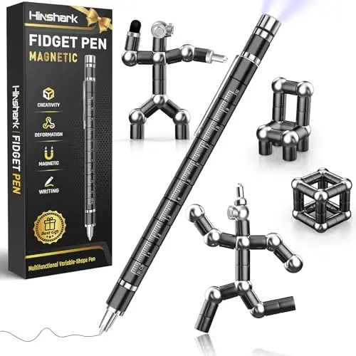 Hinshark Magnetic Fidget Pen – Schultüte Füllung, Geburtstagsgeschenk für Männer, Teenager, Kinder und Mädchen