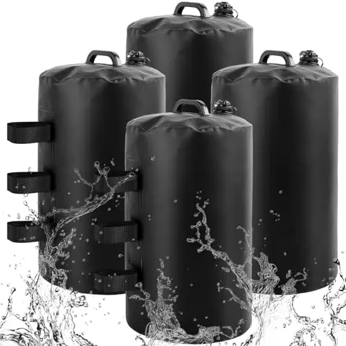HEKOBAG 4er Set Pavillon Gewichte - Wasser- und Sandsäcke für Stabilität im Freien