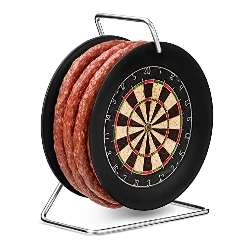WURSTBARON® Kabeltrommel im Dartboard Design, 3,5m Wurst nach Krakauer Art, 240 g