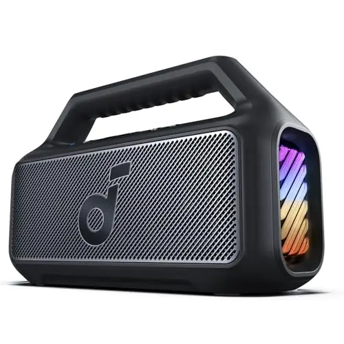 Anker Soundcore Boom 2 Outdoor-Lautsprecher, 80W, IPX7 wasserdicht, 24h Akkulaufzeit, mobiler Bluetooth-Speaker für Camping & Garten
