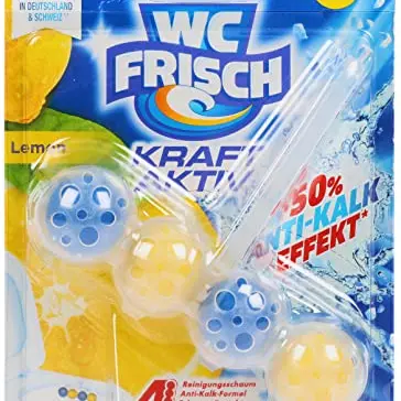 WC-Frisch Kraft Aktiv Duftspüler Lemon, WC-Reiniger mit Lufterfrischer Effekt