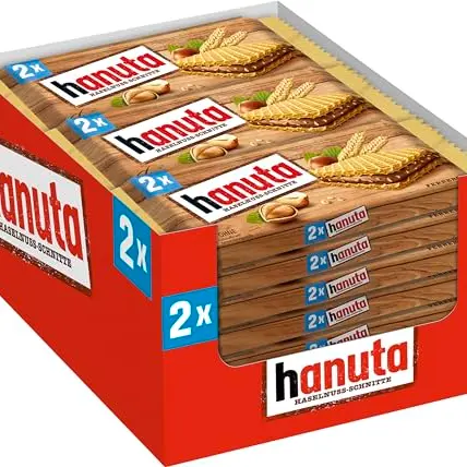Hanuta Haselnuss-Schnitten - Knusprige Waffeln (18x44g)