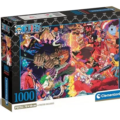 Clementoni One Piece Puzzle 1000 Teile - Legespiel für Manga & Anime Fans, ab 9 Jahren