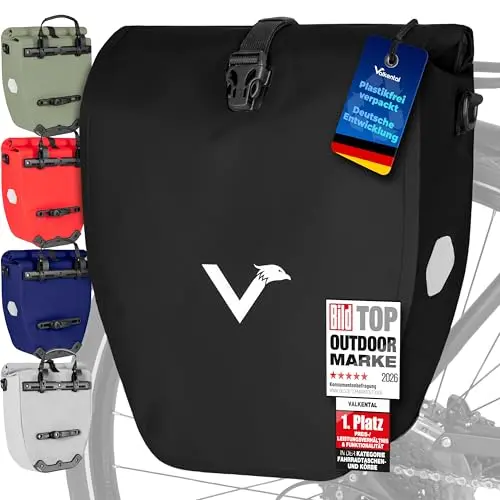 Valkental Gepäckträgertasche, wasserdicht & abschließbar