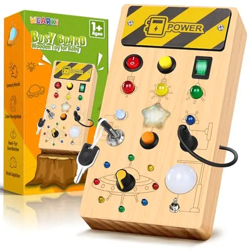 Montessori Busy Board für 1 Jahr, Ostergeschenk für Kinder, Motorikspielzeug für Jungen und Mädchen