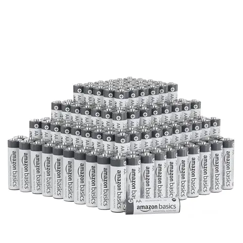 Amazon Basics AA-Alkali-Batterien, Industriequalität, 1,5 V, 200 Stück