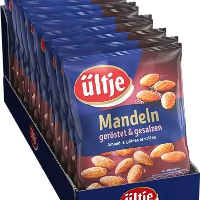 ültje geröstete & gesalzene Mandeln, 12er Pack (12 x 150 g)