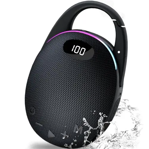 Bluetooth-Lautsprecher mit LED-Licht, langer Akku, Kraftvoller Bass, TWS, für Outdoor und Party