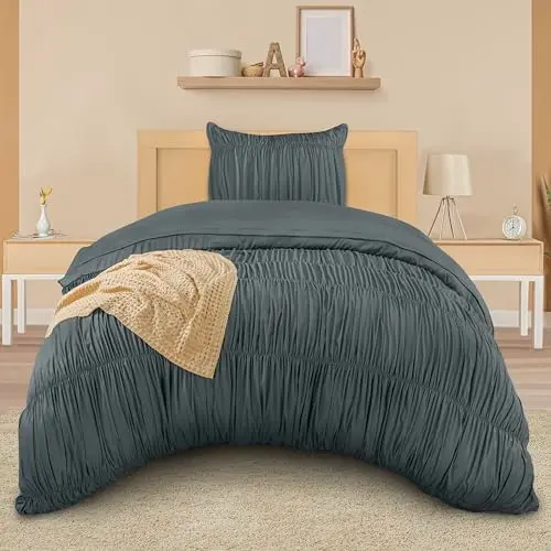 Utopia Bedding Bettwäsche Set 135x200 cm - 2-teilig, Grau