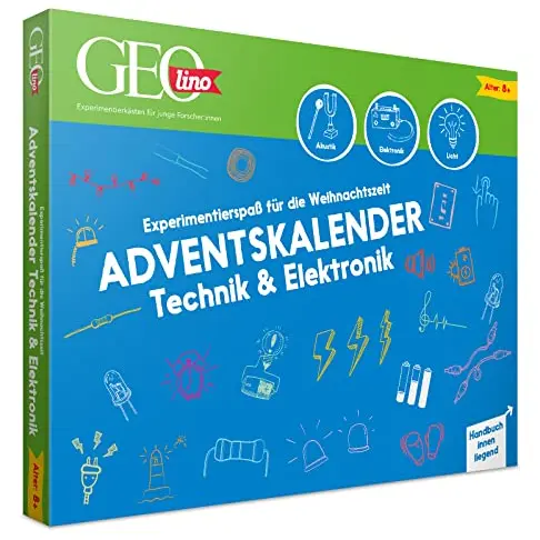 FRANZIS GEOlino Adventskalender 2020 | 24 Experimente für Technikfans ab 8 Jahren