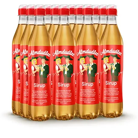Almdudler Alpenkräuter Sirup – 12 x 700 ml – Für Kräuterlimonade