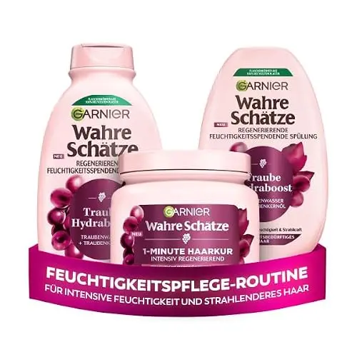 Garnier Wahre Schätze Traube Hydraboost Treatment-Set für mehr Feuchtigkeit und Glanz