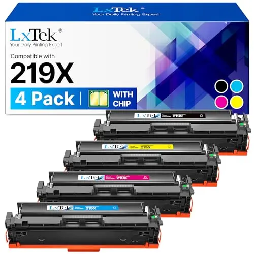LxTek 219X Toner Schwarz für HP Color LaserJet Pro MFP 3302 – 4er-Pack, kompatibel