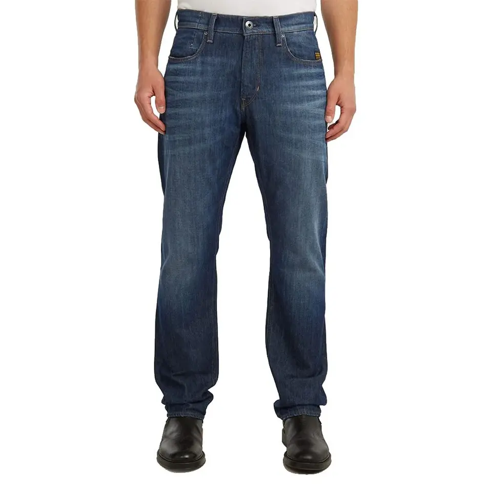 G-STAR Herren Mosa Straight Jeans, Blau