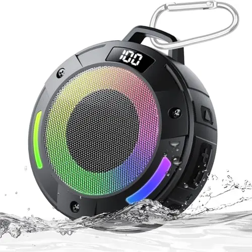 Mini Bluetooth-Lautsprecher, wasserdicht & staubdicht, 20h Akku, TWS, ideal für Dusche, Wandern, Reisen