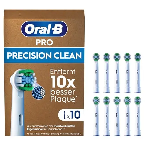 Oral-B Pro Precision Clean Aufsteckbürsten für Elektrische Zahnbürste – 10 Stück