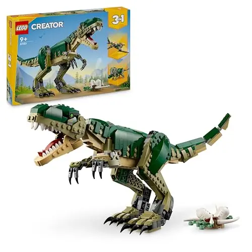 LEGO Creator T.Rex 3-in-1 Dino - Umbaubar in Triceratops oder Pterodaktylus, bewegliches Modell 31151