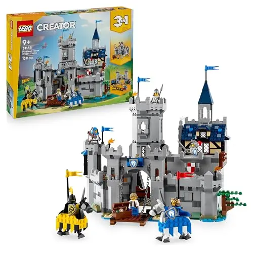 LEGO Creator Ritterburg - 3-in-1 Bauset mit 6 Minifiguren - Geschenk für Jungen und Mädchen ab 9 Jahren