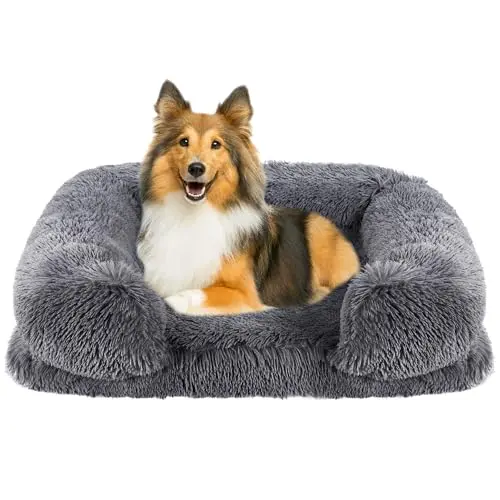 OCYEMY Orthopädisches Hundebett mit Memory Foam, Abwaschbares Hundesofa für mittelgroße und kleine Hunde, 75×50 cm