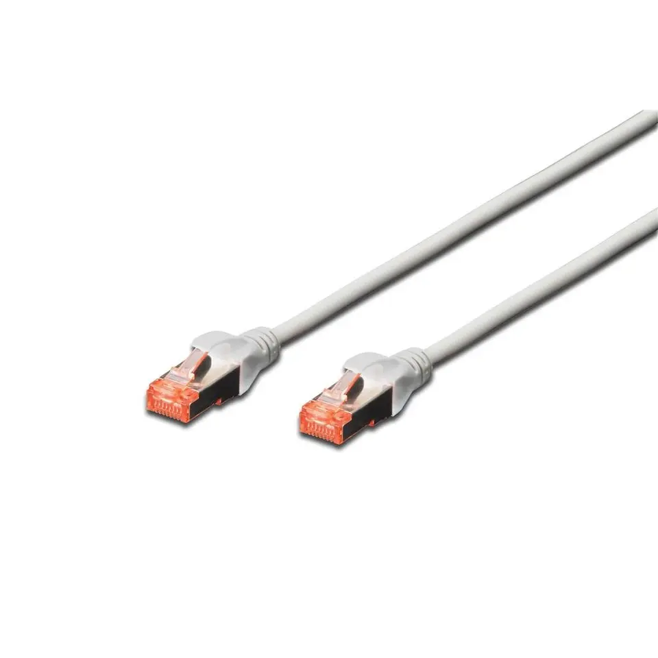 DIGITUS LAN Kabel Cat 6 – 2 m – S/FTP Geschirmt – Grau