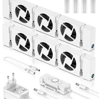 Heizkörper Ventilator Set, 2 Langlebige Heizgebläse zur Verbesserung der Heizeffizienz und Energiekostenersparnis