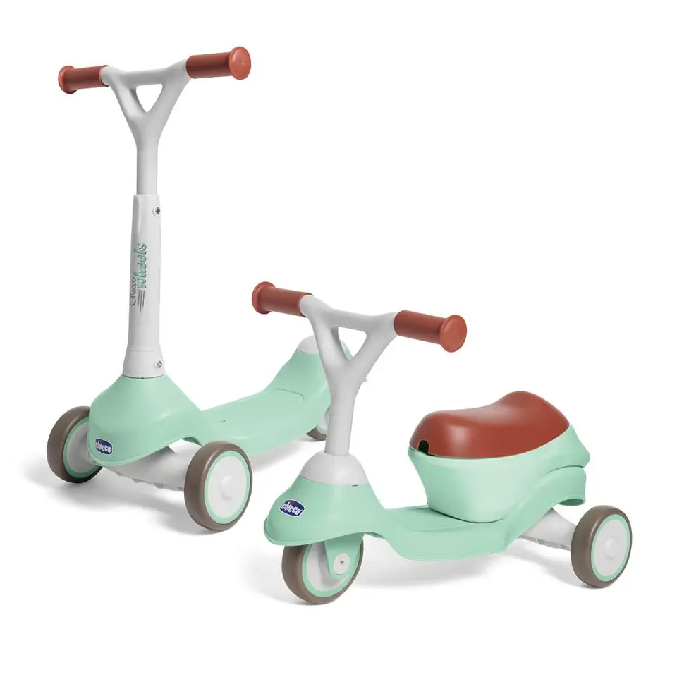 Chicco 2-in-1 Scooter ab 1 Jahr, bis 20 kg, leicht & transportabel