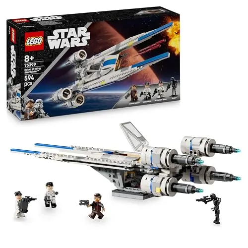 LEGO Star Wars 75399 Rebel U-Wing Starfighter mit 3 Minifiguren, Schwenkflügelfunktion – Geschenk für Kinder ab 8 Jahre & Andor-Fans