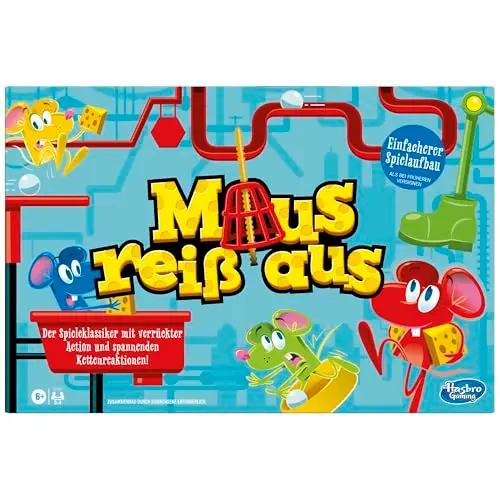 Maus reiß aus: Familienspiel für 2-4 Spieler, klassisches Brettspiel für Kinder ab 6 Jahren