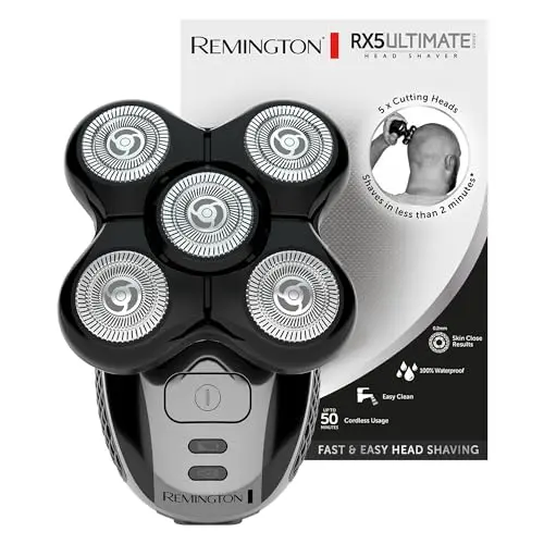 Remington XR1501 Herren Rasierer elektrisch mit 5 Scherköpfen für glattes Rasurergebnis