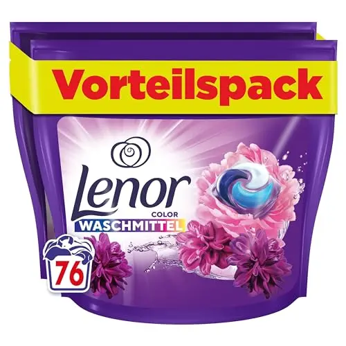 Lenor Waschmittel Pods, 76 Waschladungen, Blütentraum, Colorwaschmittel, langanhaltende Frische