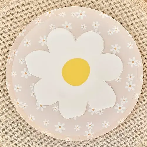 Ginger Ray Papierservietten Gänseblümchen, 8er-Pack, Pastell