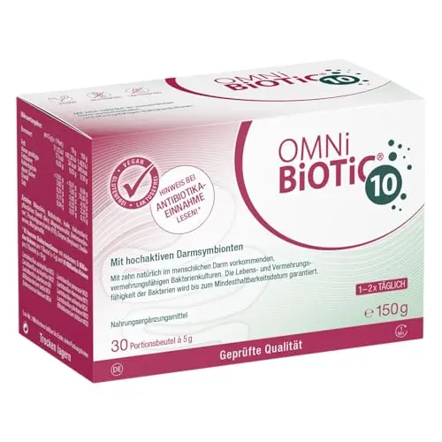 OMNi BiOTiC 10 | 30 Portionen | Pulver mit Inulin | Vegan, glutenfrei & lactosefrei