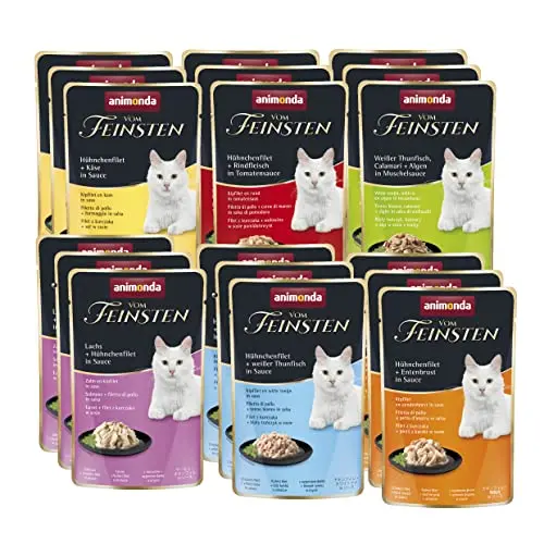 Animonda Katzenfutter nass Filet Kreationen Mix (18 x 50g) – ohne Getreide und Zucker