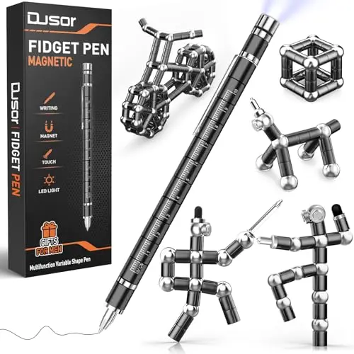 Magnetischer Fidget Pen Geschenk für Männer, Vatertag, Geburtstag, Einschulung – Perfekte Männergeschenke