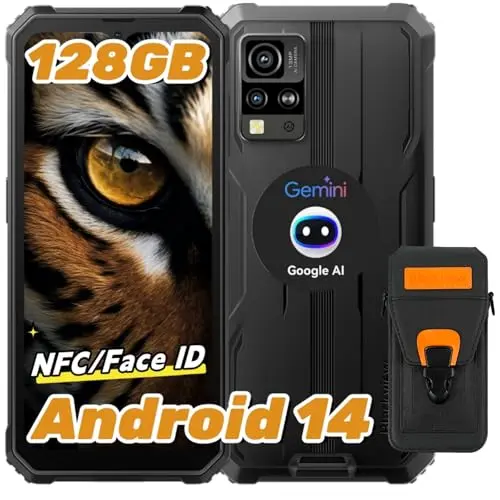 Blackview BV4800 Pro Outdoor Smartphone, 12GB+128GB, IP69K, 4G Dual SIM, 16MP Kamera, inklusive Schutzhülle