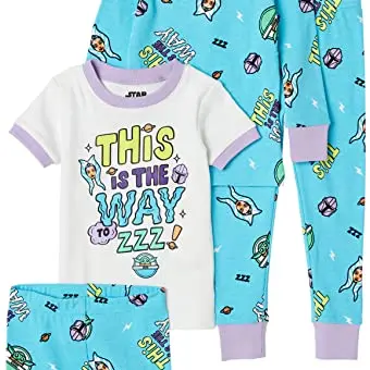 Disney | Marvel | Star Wars Mädchen Pyjama-Set, Mandalorian, für 3 Jahre